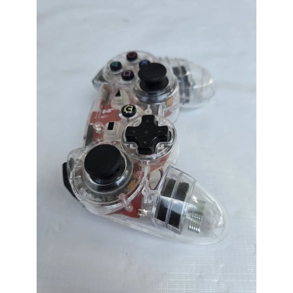 PDP Afterglow AP.2 Wireless PS3 Controller Clear Red LED PL-6322B No Dongle